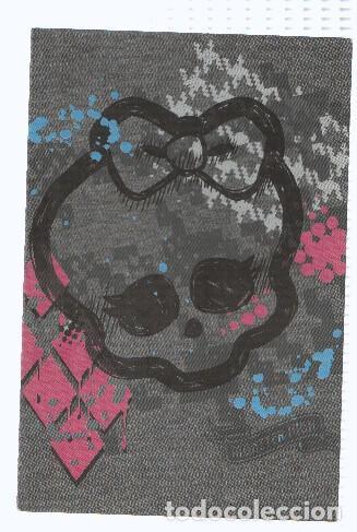 Postales: Photocards: MONSTER HIGH, Numero 106: Calavare Negra Logo, Monster High (Panini 2011) - Mattel