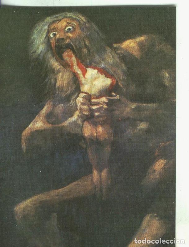 Cartoline: Postal 000772: Escuela Espa&ntilde;ola: Goya Saturno devorando a su hijo - Varios