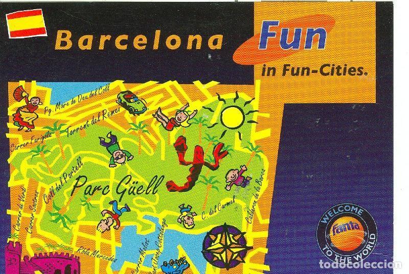 Cartoline: Postal 6143 : Barcelona fun in fun-cities, parc guell - Varios