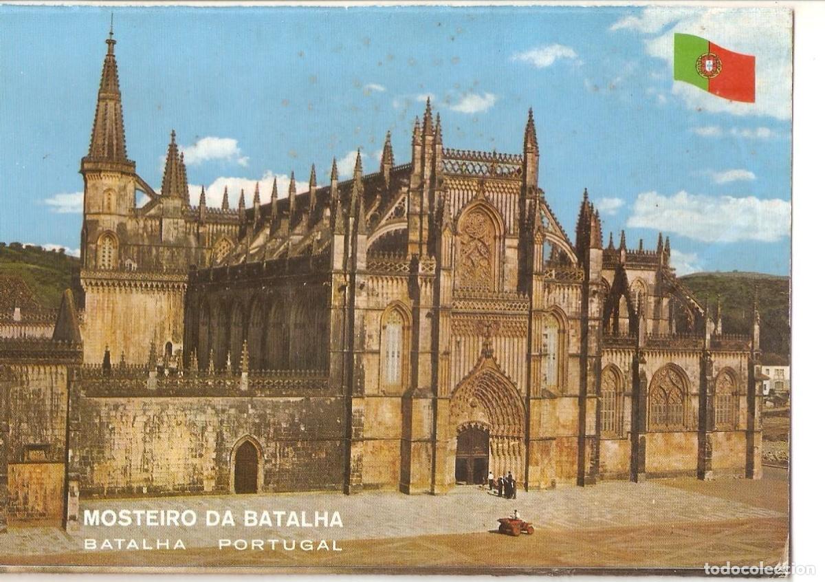 Postcards: Postal 038209 : Batalha (Portugal). Monastery - fachada principal (Poente) - Varios