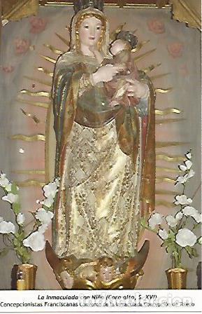 Postales: POSTAL 18480: La Immaculada con el Ni&ntilde;o. Toledo - Varios