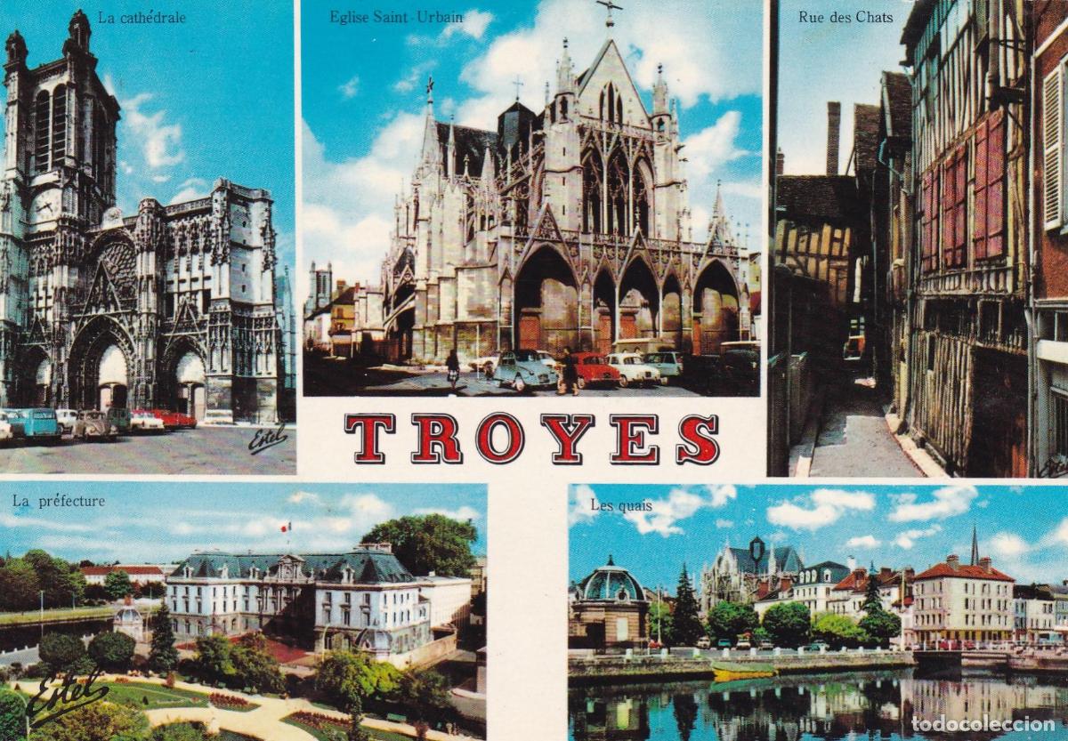 Postales: POSTAL 19010: Troyes - Varios - Foto 1