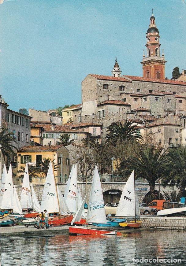 Postales: POSTAL 19128: Menton Ecole de voile - Varios - Foto 1