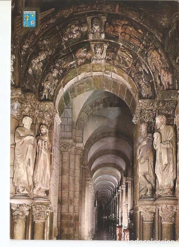 Postales: Postal 030976 : Santiago de Compstela Catedral. Detalle del Portico de la Gloria - Varios
