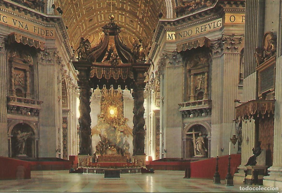 Postais: Postal 50254: VATICANO - Basilica de San Pedro - Altar de la Confesion