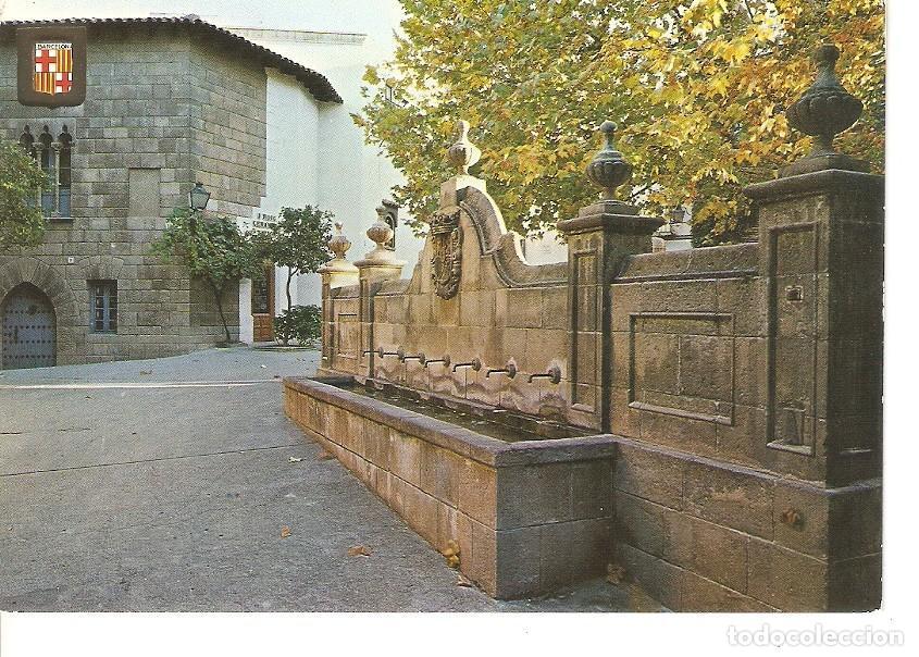 Cartoline: Postal 042640 : Barcelona. Pueblo Espa&ntilde;ol. Fuente de los Siete Ca&ntilde;os - Varios