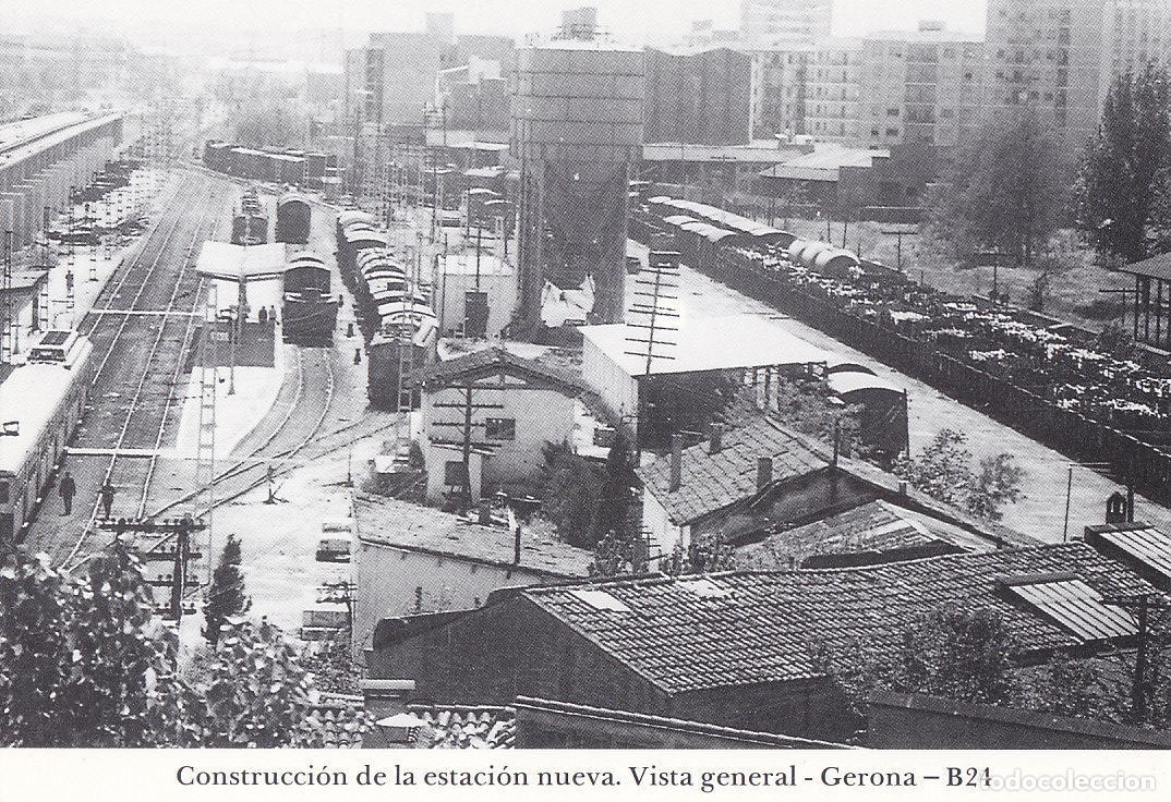 Cartoline: Postal 62258 : Construccion de la estacion nueva. Vista general - Gerona - Varios