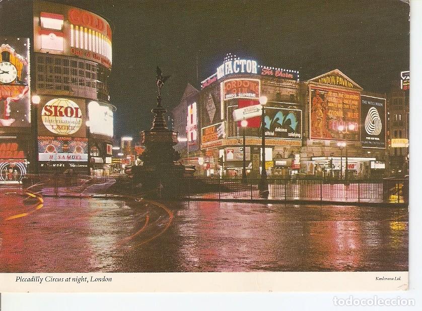 Postais: Postal 045236 : Piccadilly Circus at night London - Varios