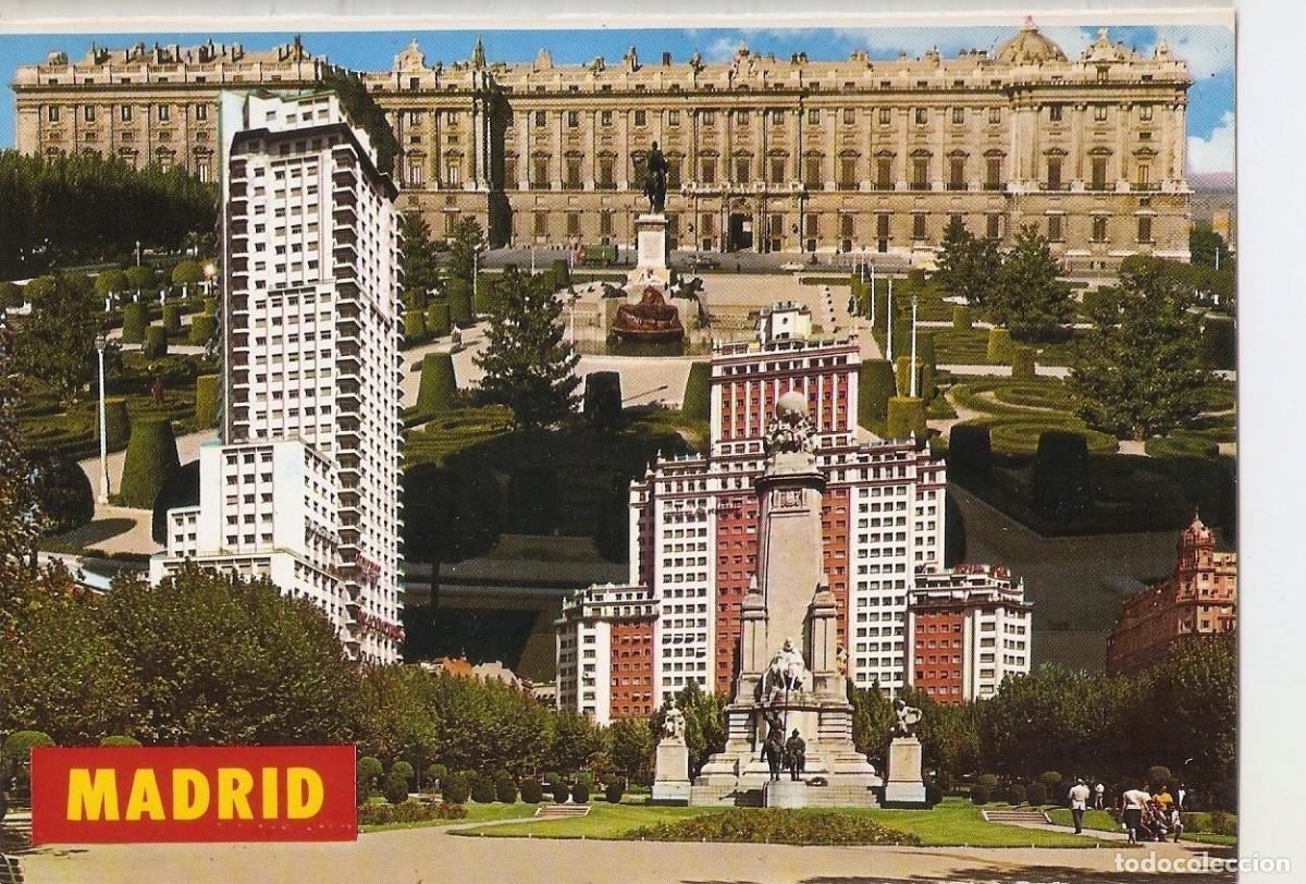 Postkarten: Postal 038795 : Madrid. Plaza de Espa&ntilde;a-Palacio Real - Varios