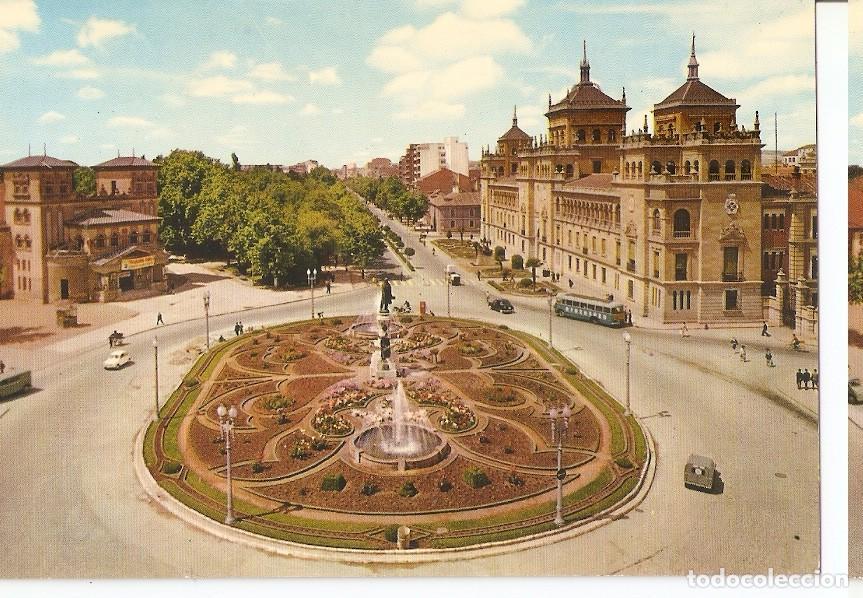 Postales: Postal 045567 : Valladolid. Monumento y Paseo de Zorrilla - Varios