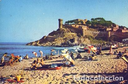 Cartoline: POSTAL 57347: Tossa de Mar Costa Brava Playa. Al fondo la Vila Vella - Varios