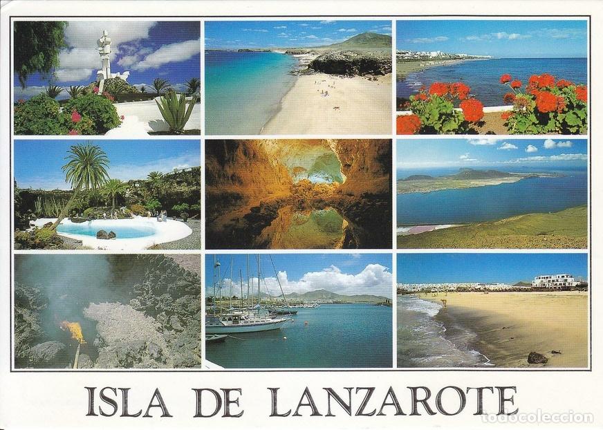 Cartes Postales: Postal 60897: Vistas parciales de Lanzarote (Islas Canarias) - Varios