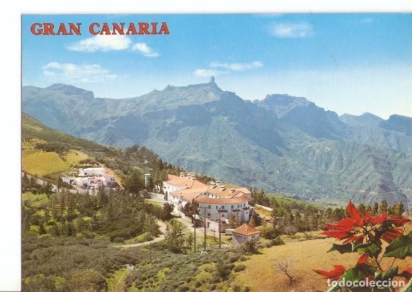 Postales: Postal 029660 : Islas Canarias Tejeda (Gran Canaria) Parador Nacional. Al fondo Roque Nublo - Varios