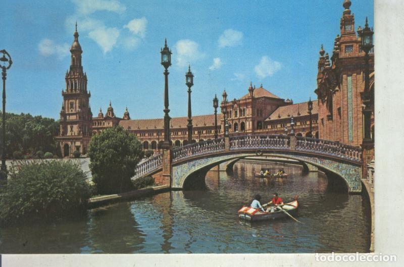 Postais: Postal 011556: Plaza de Espa&ntilde;a de Sevilla - Varios