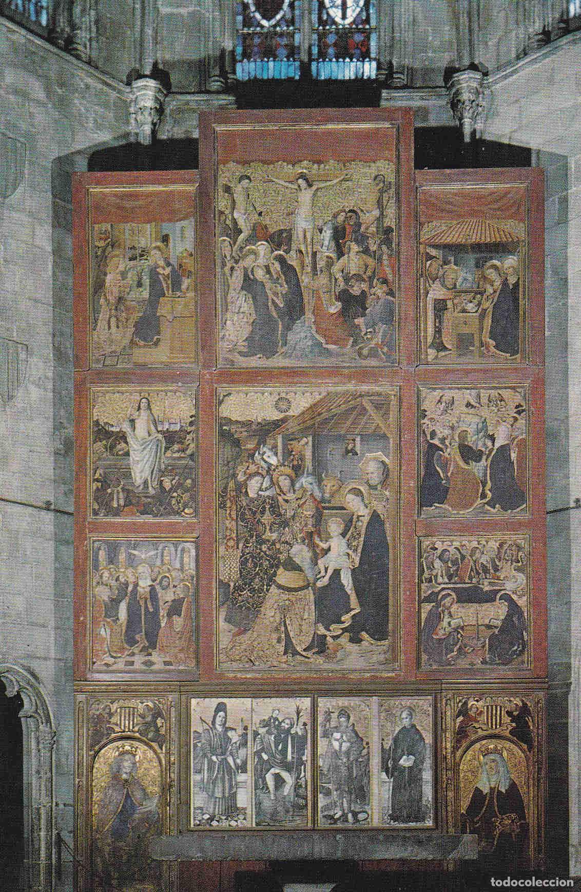 Postais: POSTAL 18922: BARCELONA: RETABLO REAL CAPILLA STA AGUEDA - Varios