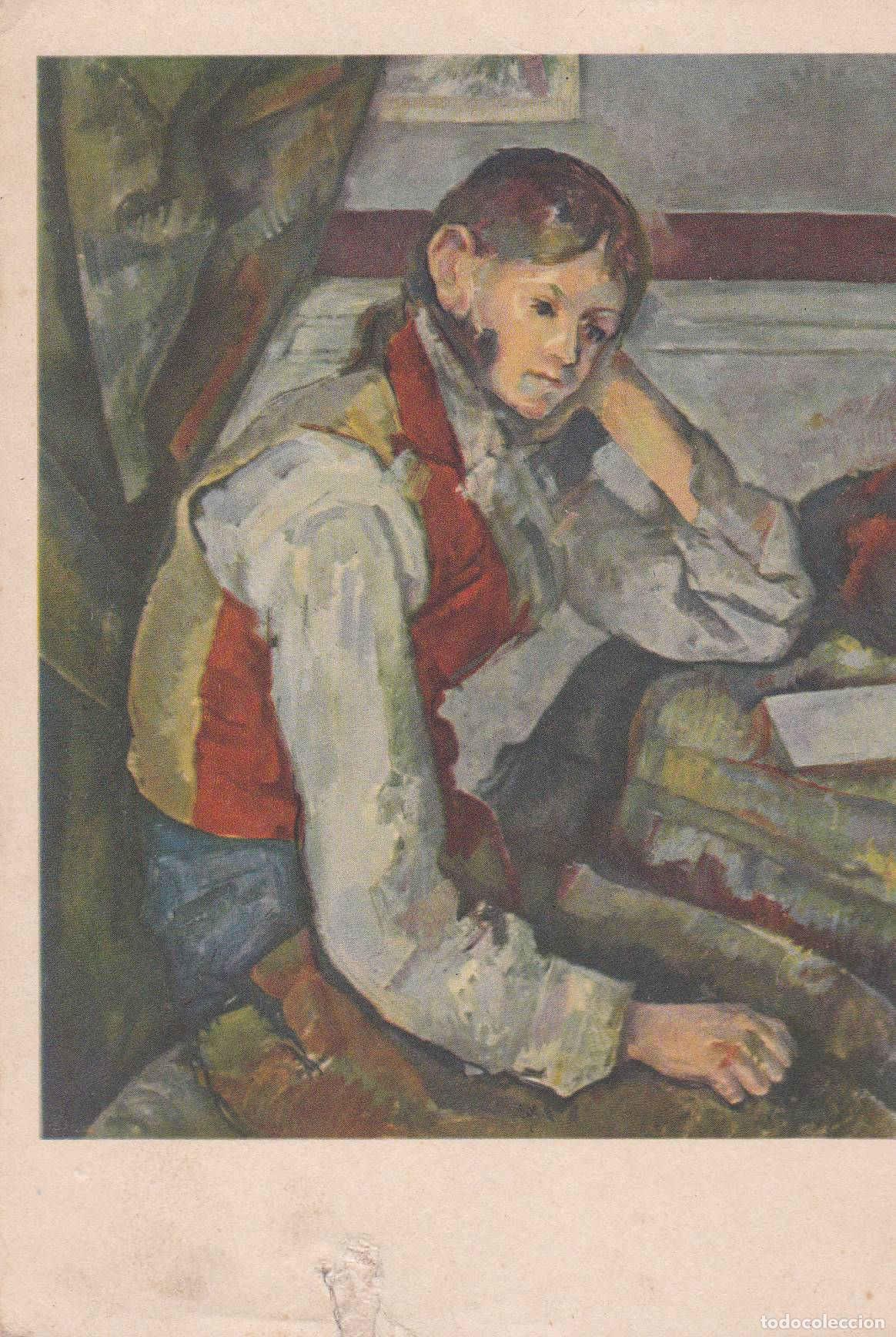 Postkarten: POSTAL 19034: PAUL CEZANNE: CHICO DEL CHALECO ROJO - Varios