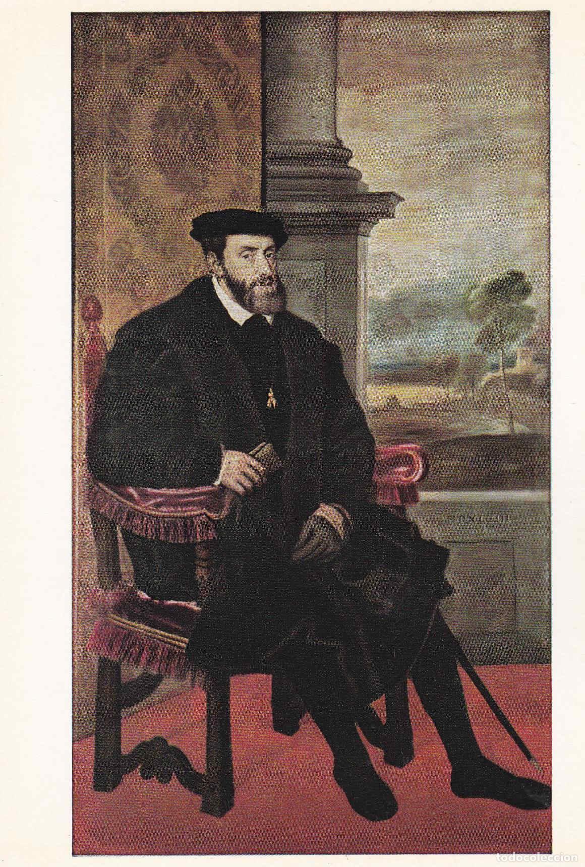 Postkarten: POSTAL 19022: TIZIANO VECELLIO: KAISER KARL - Varios