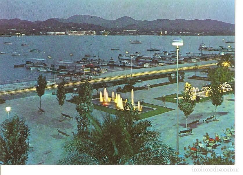 Postais: Postal 046501 : San Antonio (Ibiza) Espa&ntilde;a. Paseo de las Fuentes. Vista nocturna - Varios