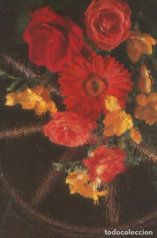 Postales: Postal 005001 : Flores, imprenta Cobas y cia de Barcelona - Varios
