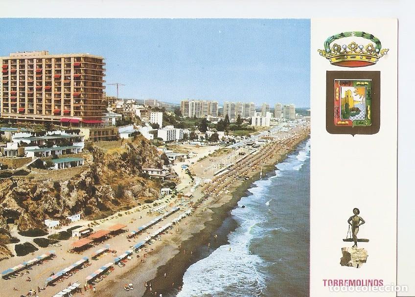 Postales: Postal 037230 : Torremolinos. Vista aerea de la playa la Roca - Varios