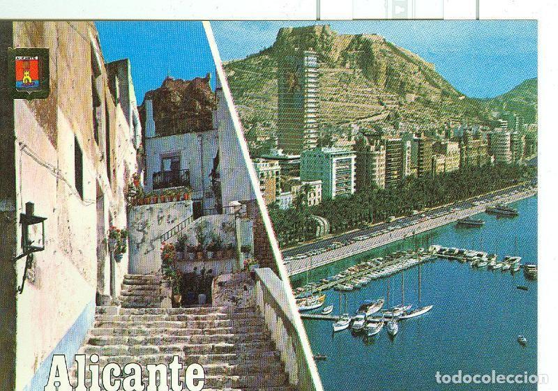 Postcards: Postal 6390 : La Divina Pastora y Vista aerea, Alicante - Varios