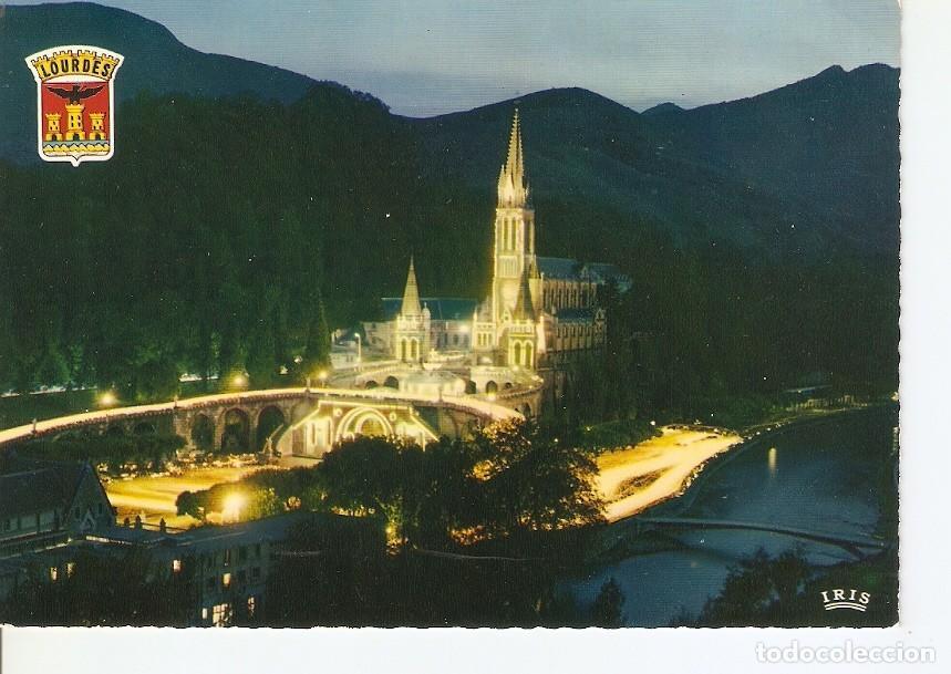 Postkarten: Postal 034582 : Lourdes. La Basilique illuminee - Varios