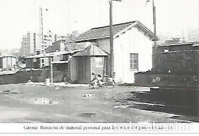 Postkarten: POSTAL 55195: Barraca de los servicios de P.V. Estacion de Girona. 1965 - Varios