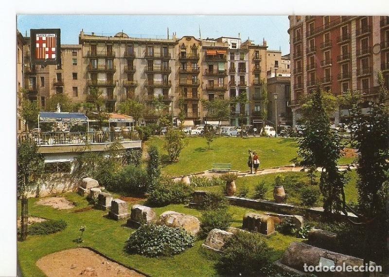Postkarten: Postal 028732 : Plaza de la Villa de Madrid, Necropolis Romana, Barcelona Romanica - Varios