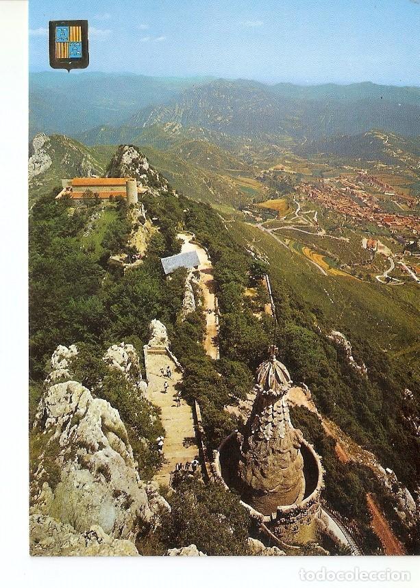 Postkarten: Postal 029828 : Berga (Barcelona). Santuario de Mare de Deu Queralt al fondo Berga - Varios