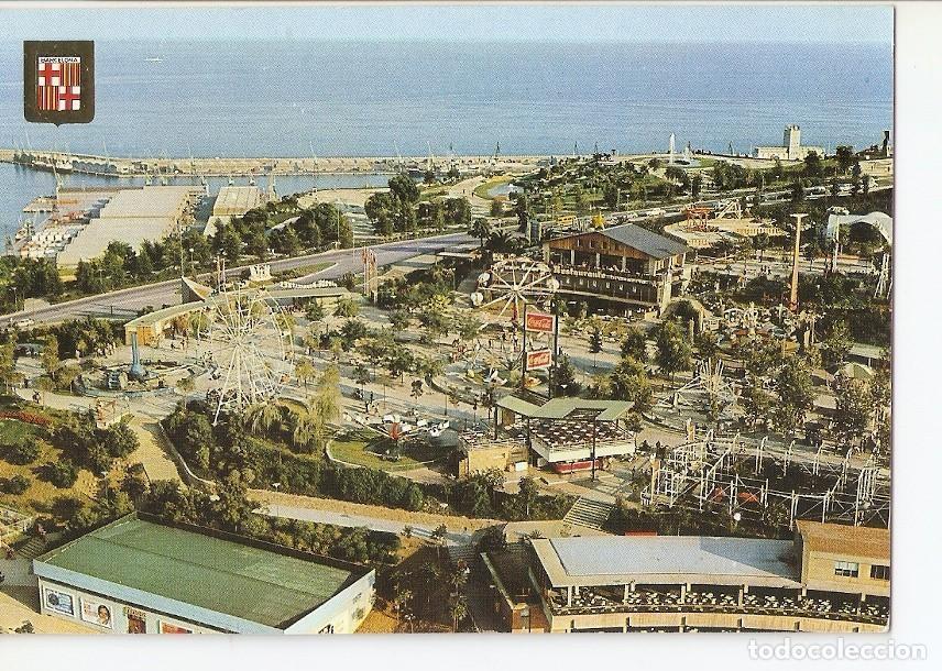 Postkarten: Postal 036573 : Barcelona. Parque de atracciones de Montjuich. Vista aerea - Varios