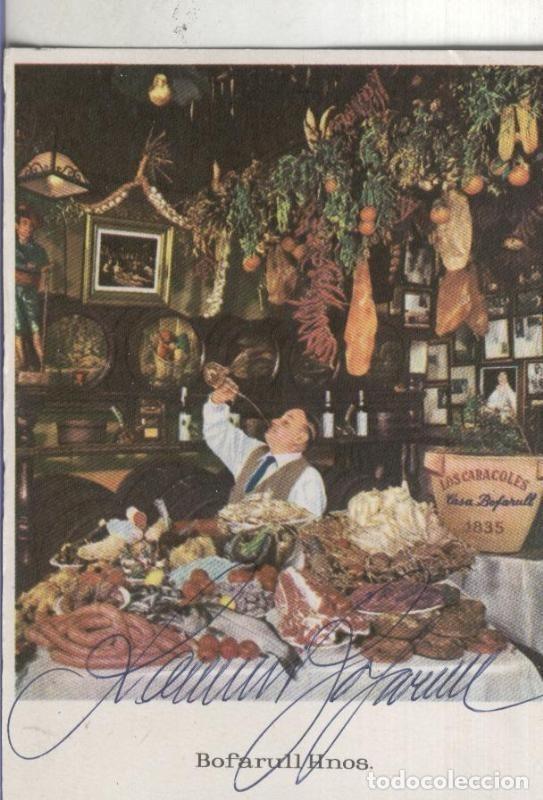 Postais: Postal 003753: Barcelona: Restaurante Los Caracoles: firmado por propietario - Varios