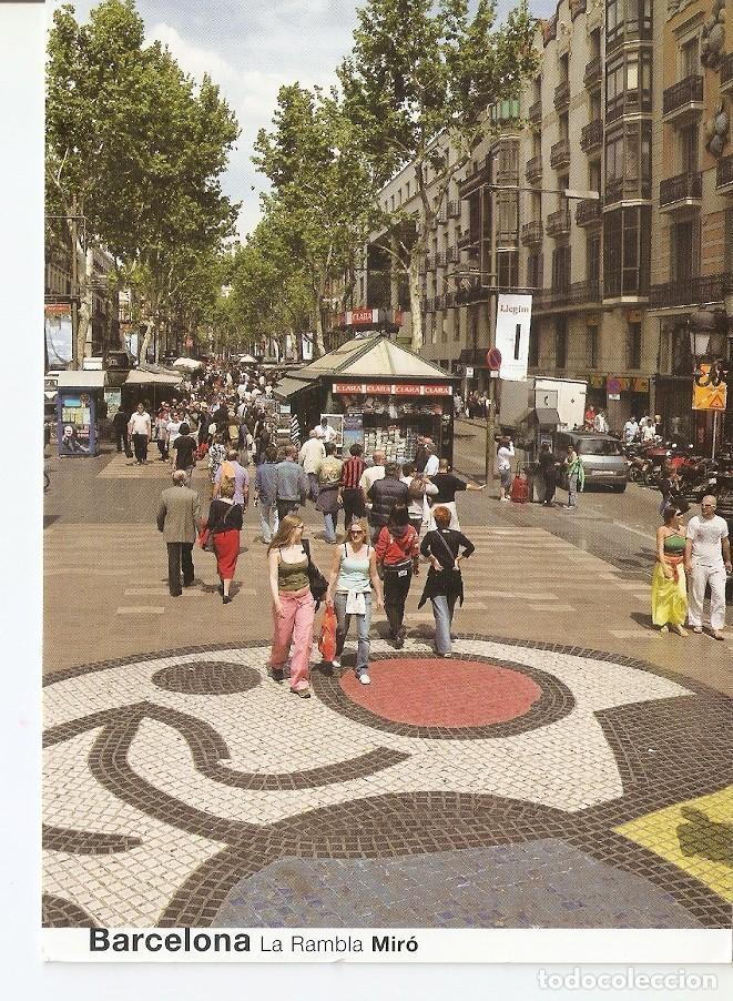 Postkarten: Postal 035869 : Barcelona La Rambla Miro Pla de la Boqueria - Varios