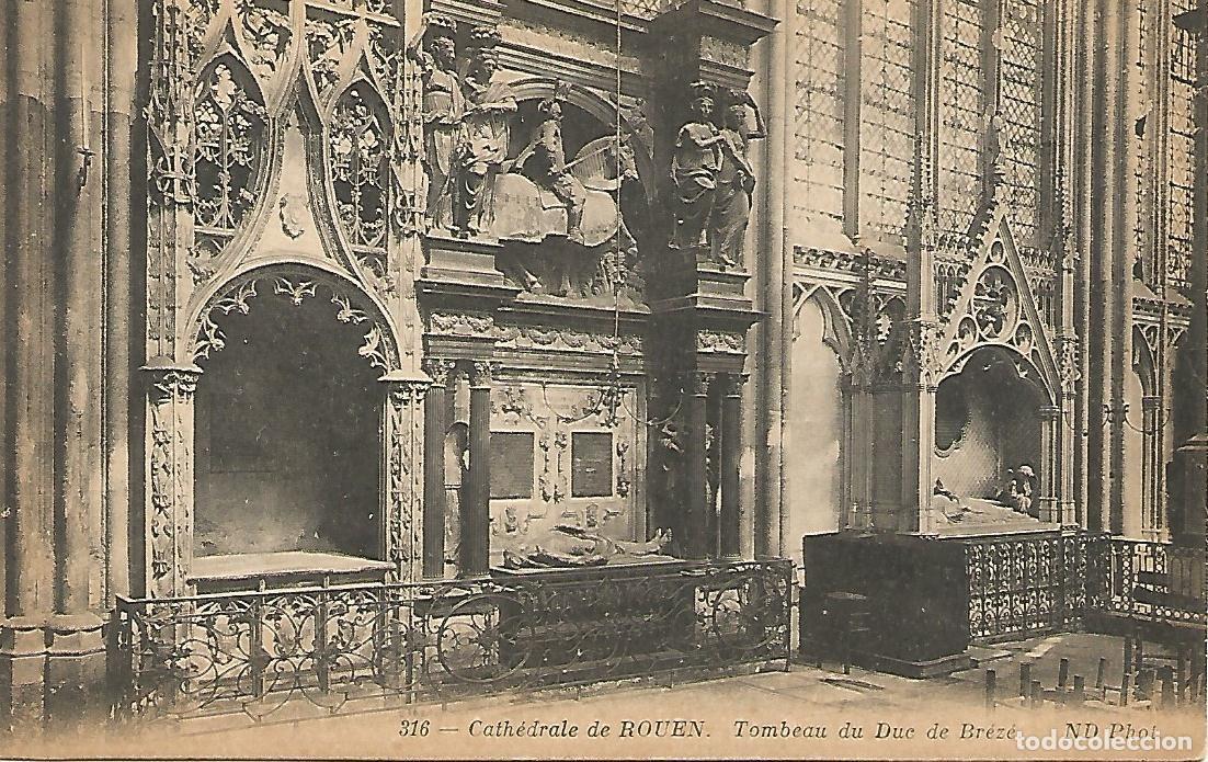 Postais: Postal 51744: ROUEN - Tumba del Duque de Breze en la Catedral - Varios