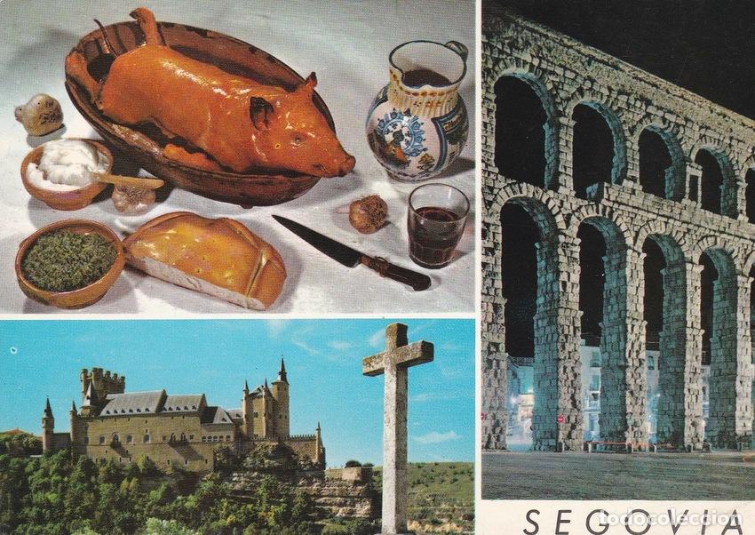 Postcards: POSTAL B6374: SEGOVIA: DIFERENTES ASPECTOS - Varios