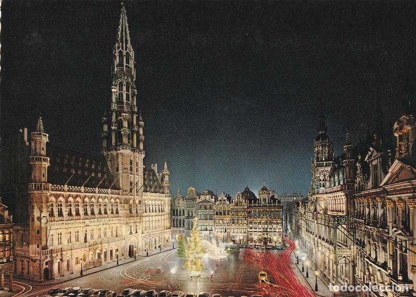 Postkarten: POSTAL B6501: BRUSELAS: GRAN PLAZA NOCHE - Varios