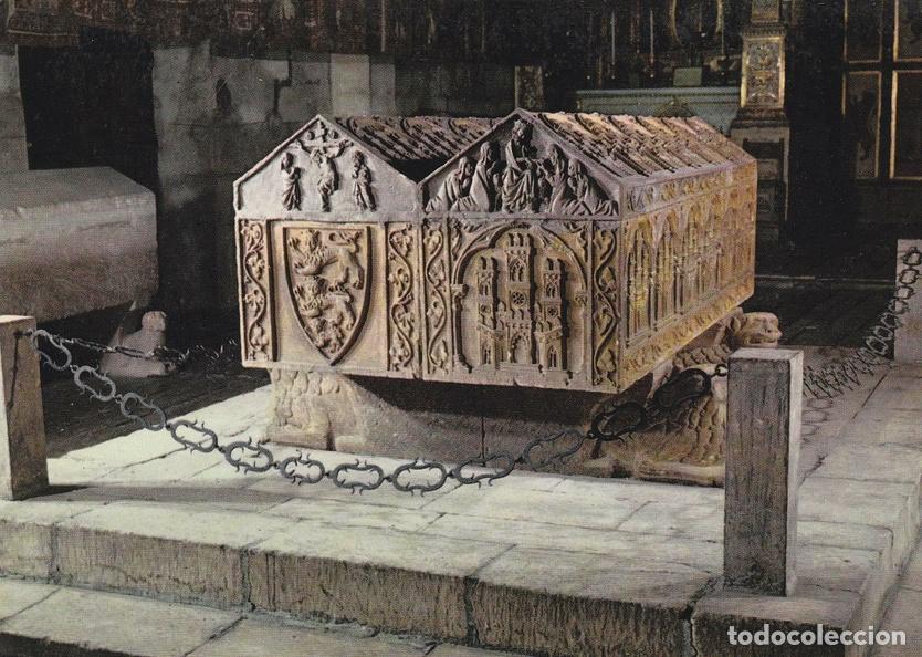 Postales: POSTAL B6566: BURGOS: MONASTERIO DE LAS HUELGAS REALES. SEPULCROS ALFONSO VIII Y LEONOR DE INGLATERR