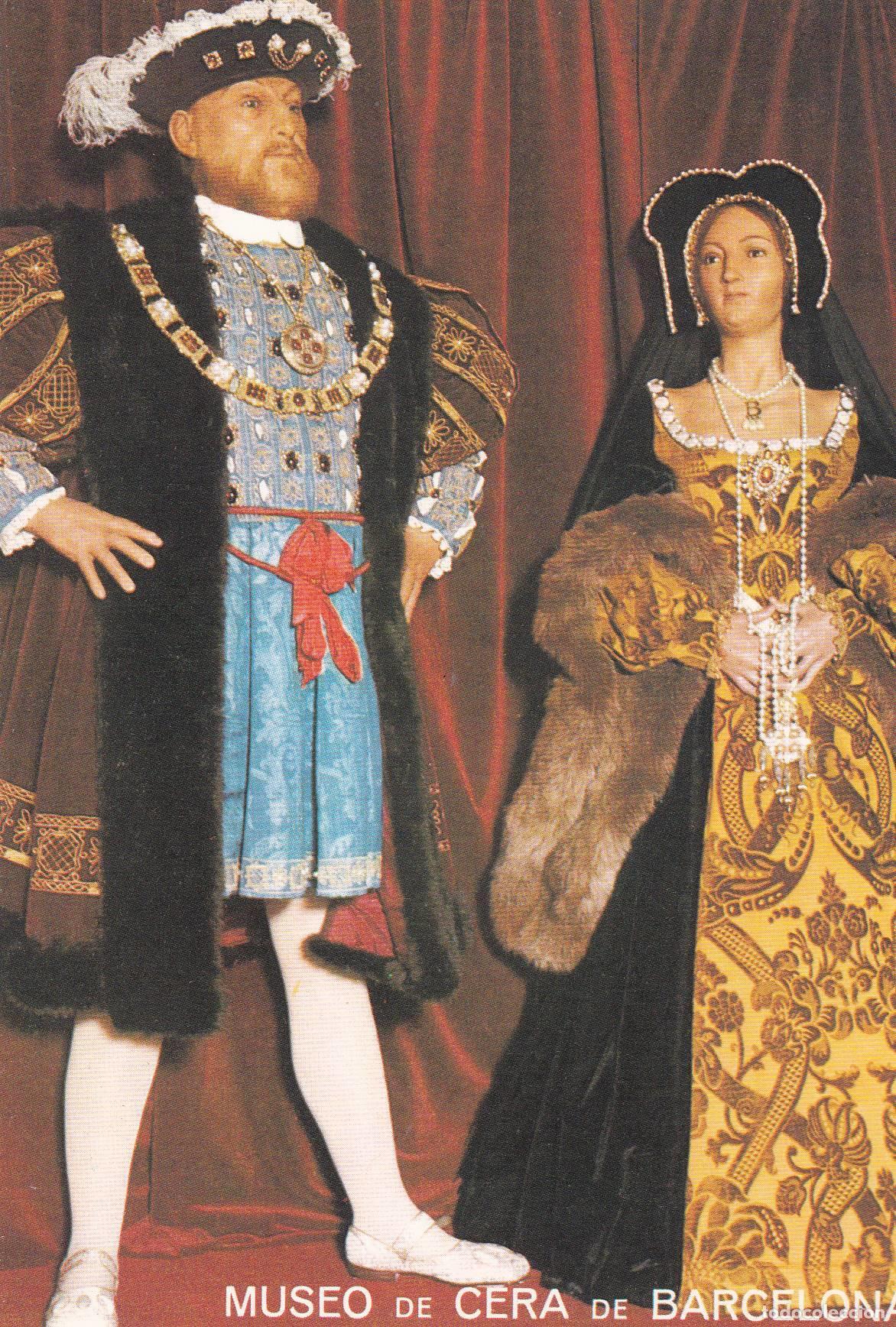 Cartes Postales: POSTAL B6587: BARCELONA: MUSEO DE CERA. ENRIQUE VIII Y ANA BOLENA - Varios