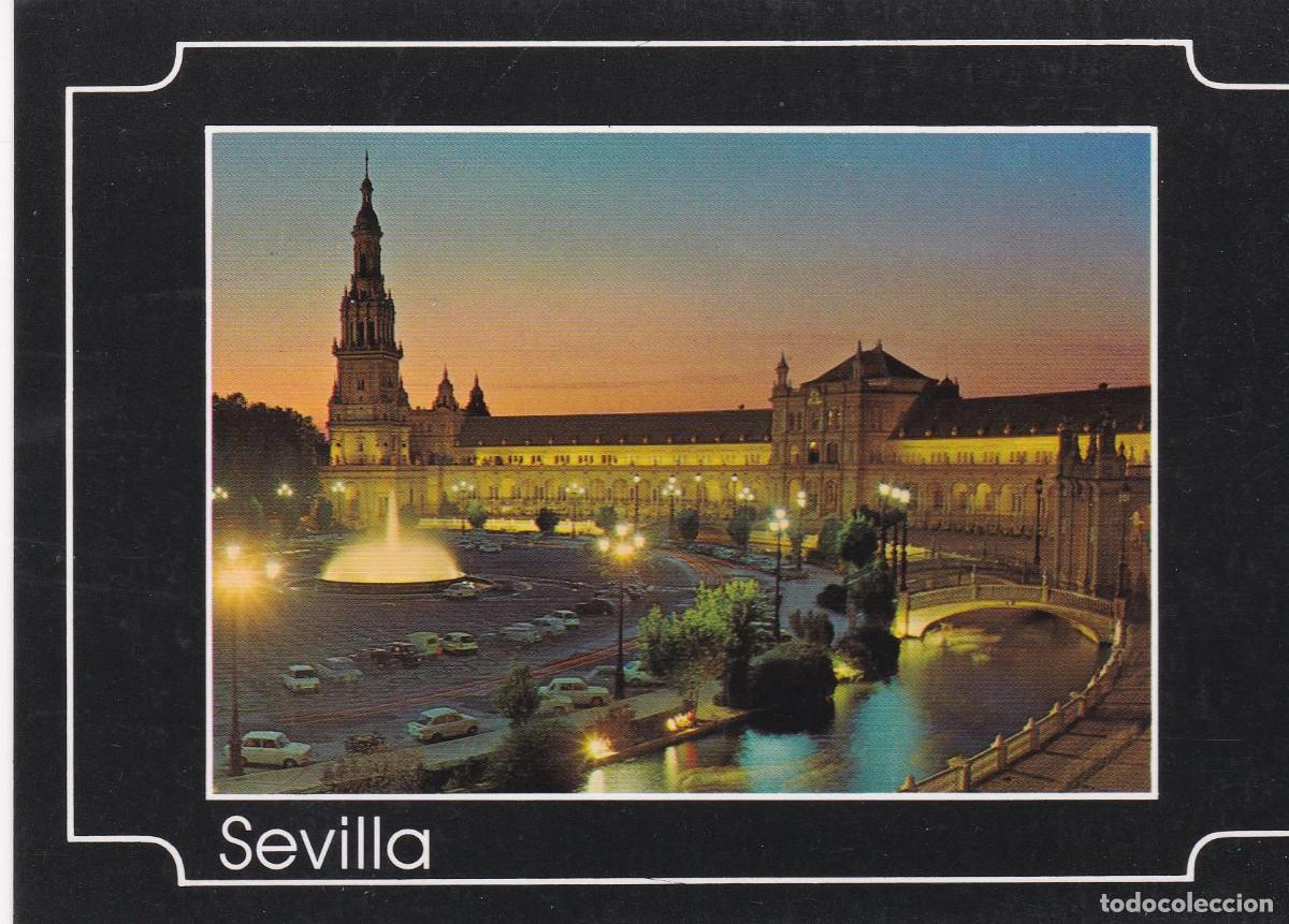 Postcards: POSTAL B6798: SEVILLA: PLAZA ESPA&Ntilde;A - Varios