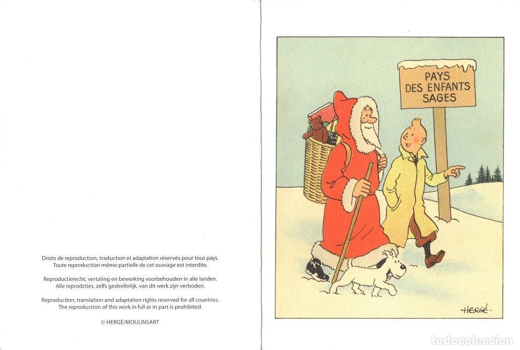 Postales: Postal de navidad Tintin: Pays des enfants sages 2011 (ref. #31305)
