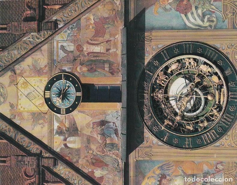 Postcards: POSTAL B6992: ALEMANIA: FRANKFURT. DETALLE RELOJ CASA ULMER - Varios