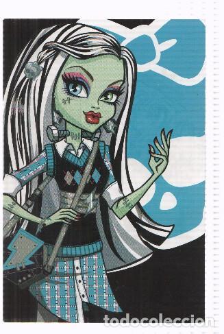 Postales: Photocards: MONSTER HIGH, Numero 030: Frankie Stein (Panini 2011) - Mattel