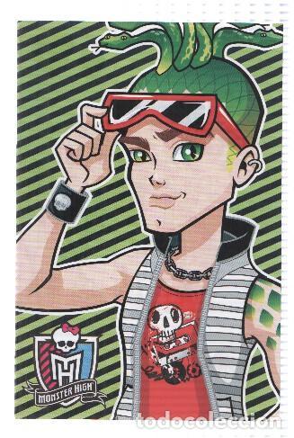 Postales: Photocards: MONSTER HIGH, Numero 058: Deuce Gorgon (Panini 2011) - Mattel