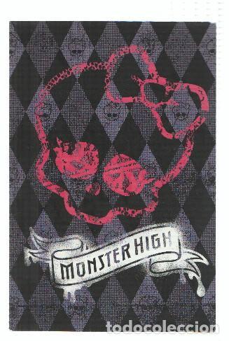 Postales: Photocards: MONSTER HIGH, Numero 104: Calavare Rosa Logo, Monster High (Panini 2011) - Mattel