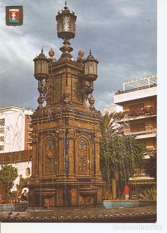 Postales: Postal 050477 : Algeciras (Cadiz). Plaza Generalisimo. Detalle de la fuente - Varios