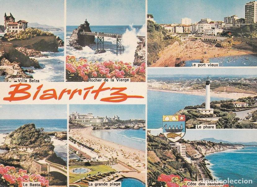 Postais: POSTAL B8075: BIARRITZ: DIVERSOS ASPECTOS - Varios