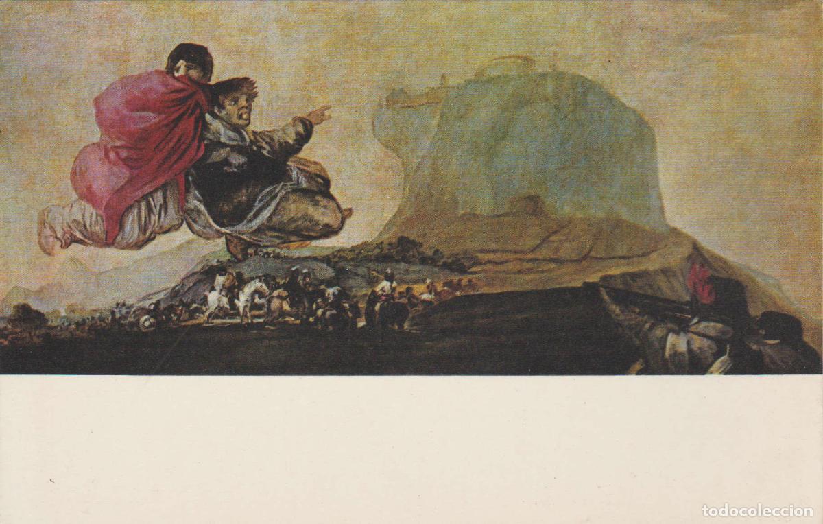 Postais: POSTAL 62537 : Al Aquelarre. GOYA. Museo del Prado. Madrid. Espa&ntilde;a. - Varios