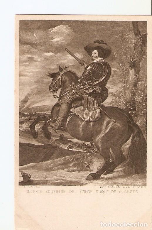 Postales: Postal 022897 : Retrato ecuestre del Conde Duque de Olivares, Velazquez - Varios