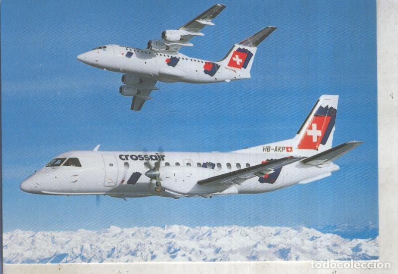 Postales: Postal 013434: Crossair Avro RJ 85 Jumbolino y Saab 340 Cityliner - Varios