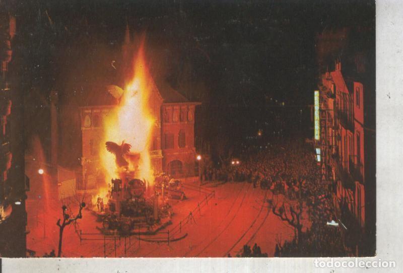 Postais: Postal 013157: Crema de falla en la plaza del mercado central de Valencia - Varios