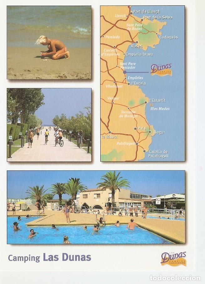 Postais: Postal 044115 : Camping Las Dunas. LEscala (Girona) Espa&ntilde;a. Costa Brava - Varios